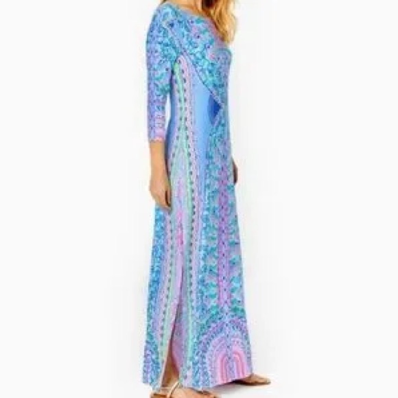 fitted lace wedding dress Sarahlynne Maxi Dress - Fauna Green main image 1